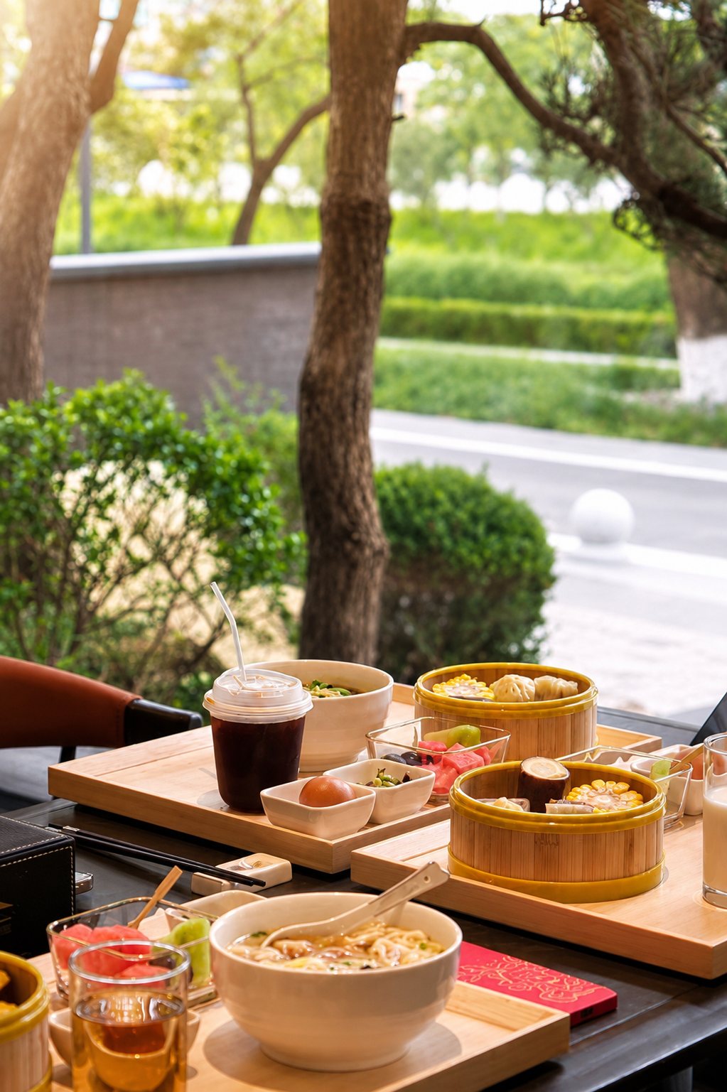 馨泊湾早餐与庭院餐桌